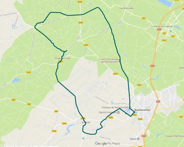 Boucle de 35km en foret de rambouillet